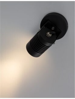 Фасаден аплик Nova Luce FEND 9971452 черен детайл 2
