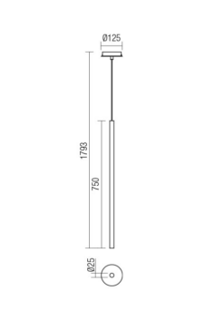 LED пендел REDO 01-1225 KANJI - Image 2