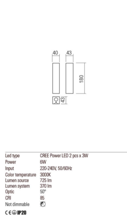 LED аплик REDO 01-1976 SABER - Image 3
