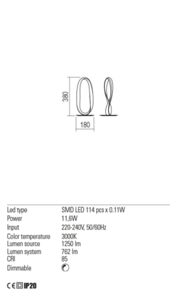 REDO LED НАСТОЛНА ЛАМПА 01-2087 NUBO 3000K - Image 3