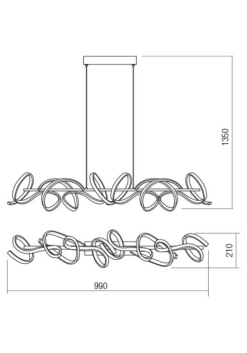 LED пендел REDO 01-2105 GODART - Image 2