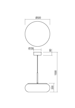 LED пендел REDO 01-2234 UBIS - Image 2