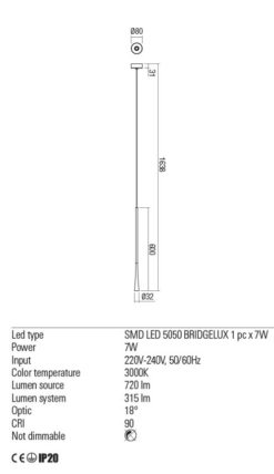 LED пендел REDO 01-2353 ITO - Image 3