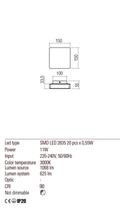 LED аплик REDO 01-2382 TABLET - Image 3