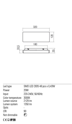 LED аплик REDO 01-2388 TABLET - Image 3