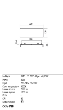 LED аплик REDO 01-2390 TABLET - Image 3