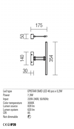LED аплик за картина REDO 01-452 LINEAR - Image 3