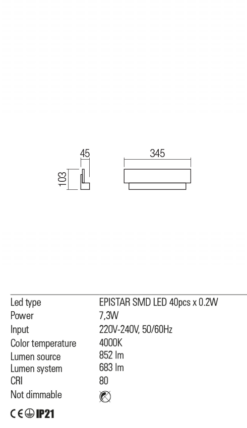 LED аплик REDO 01-776 WELL - Image 3