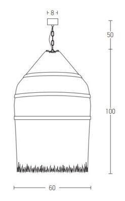 Пендел ZAMBELIS LIGHTS 17129 PENDANT - Image 2