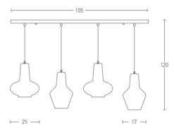 Пендел ZAMBELIS LIGHTS 17151 - Image 2