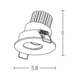 LED луна за вграждане ZAMBELIS 180012 - Image 2
