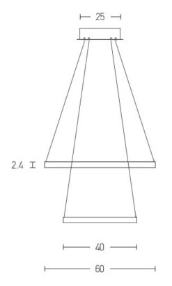 LED пендел ZAMBELIS 180032 - Image 2
