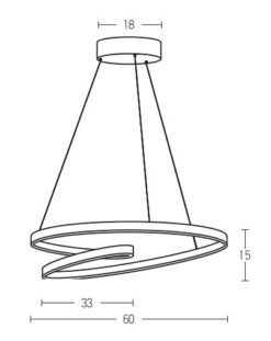 LED Пендел ZAMBELIS 180055 PENDANT - Image 2