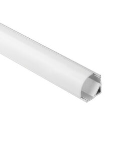 ZAMBELIS 20197 ALUMINIUM PROFILE 2M WITH OPAL PC COVER 2M
