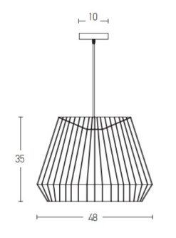 Пендел ZAMBELIS LIGHTS 20237 PENDANT - Image 2