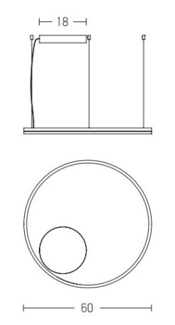 LED пендел ZAMBELIS LIGHTS 20260 PENDANT - Image 2
