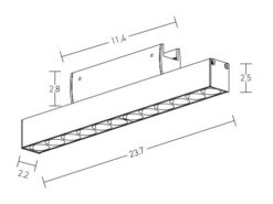 ZAMBELIS 20276 MAGNETIC TRACK LAMP 9W 3000K ALUMINIUM BLACK - Image 3