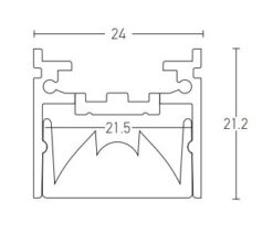 ZAMBELIS 20325-30D ALLUMINIUM PROFILE WITH 30° OPTIC - Image 3