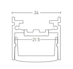 ZAMBELIS 20325-60D ALLUMINIUM PROFILE WITH 60° OPTIC - Image 3