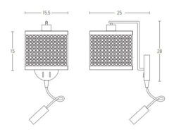 LED аплик с ключ ZAMBELIS LIGHTS 20355 WALL - Image 2