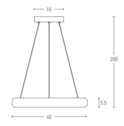 LED пендел ZAMBELIS LIGHTS 2046 PENDANT - Image 2