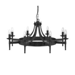 Полилей Searchlight 2428-8BK CARTWHEEL