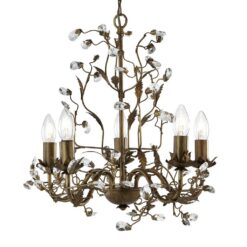 Полилей Searchlight 2495-5BR ALMANDITE