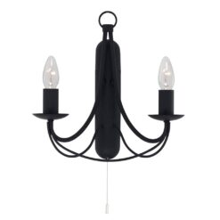 Аплик Searchlight 6342-2BK MAYPOLE