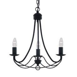 Полилей Searchlight 6343-3BK MAYPOLE
