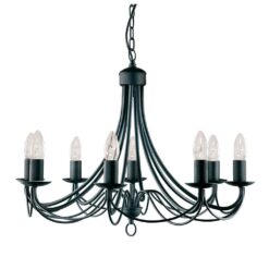 Полилей Searchlight 6348-8BK MAYPOLE