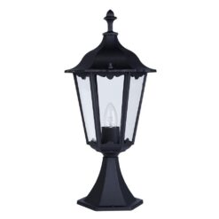Градински СТЪЛБ Searchlight 82503BK ALEX