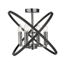 Полилей Searchlight 8344-4PW HOOPLA