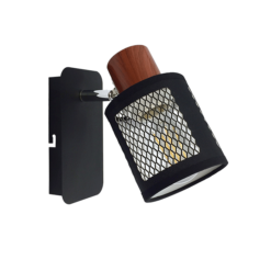 Черен спот Elmark Delia 1XE27 за таван