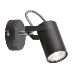 Черен спот Elmark Izzy 1XGU10 за насочена светлина