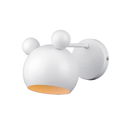 Бял аплик Elmark Mickey 1XE27 за коридор