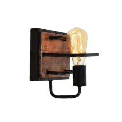 Черен аплик Elmark Silvia 1XE27 за хол