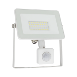 Бял LED прожектор Elmark Vega30 98VEGA30SENSLIM/WH за двор или работна зона
