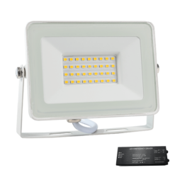 Бял LED прожектор Elmark Whe 98VEGA30WW/WHE за фасади и дворове
