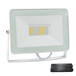 Бял LED прожектор Elmark Whe 98VEGA50WW/WHE за фасади и дворове