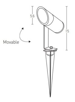 LED градински стълб с колче ZAMBELIS E152 OUTDOOR - Image 2