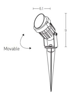 LED градински стълб с колче ZAMBELIS LIGHTS E153 OUTDOOR - Image 2