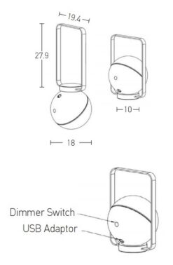 ZAMBELIS E234 OUTDOOR НАСТОЛНА ЛАМПА LED 1,5W WHITE - Image 2