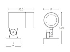 Фасаден прожектор ZAMBELIS LIGHTS E236 OUTDOOR - Image 2