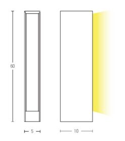 ZAMBELIS E259 LED POST LIGHT 12W ALUMINIUM DRIVER INCLUDED 3000K DARK GREY - Image 2