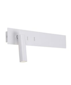 Бял LED аплик Zambelis Sconce за спалня