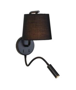 Черен аплик Zambelis Sconce за хол