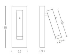 LED аплик с ключ ZAMBELIS LIGHTS H68 WALL - Image 2