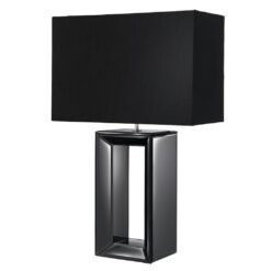 Настолна ЛАМПА Searchlight MIRROR НАСТОЛНА TALL BLACK SHADE