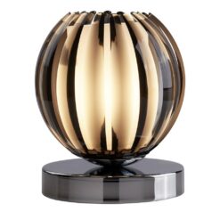 Настолна ЛАМПА Searchlight TOUCH LAMP LEAF НАСТОЛНА SMOKEY ACRYLIC WITH FROSTED GLASS