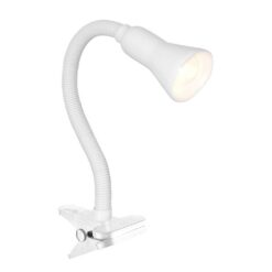 Настолна ЛАМПА Searchlight DESK PARTNERS WHITE FLEX CLIP TASK LAMP